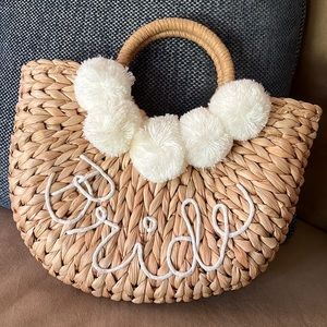 Straw “Bride” Purse